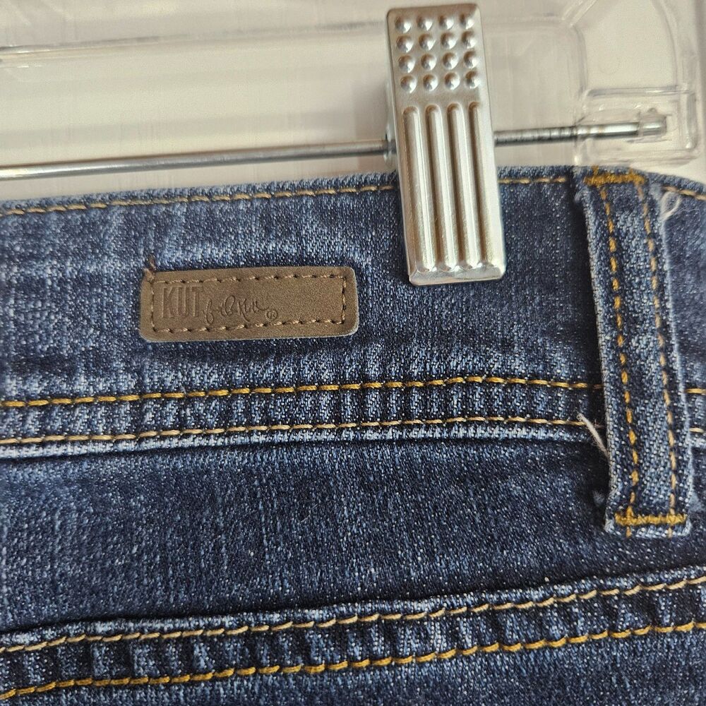 Kut from the Kloth Amy Crop Straight Cuffed Jeans Size 8 Style KP398ma1 - Picture 6 of 7